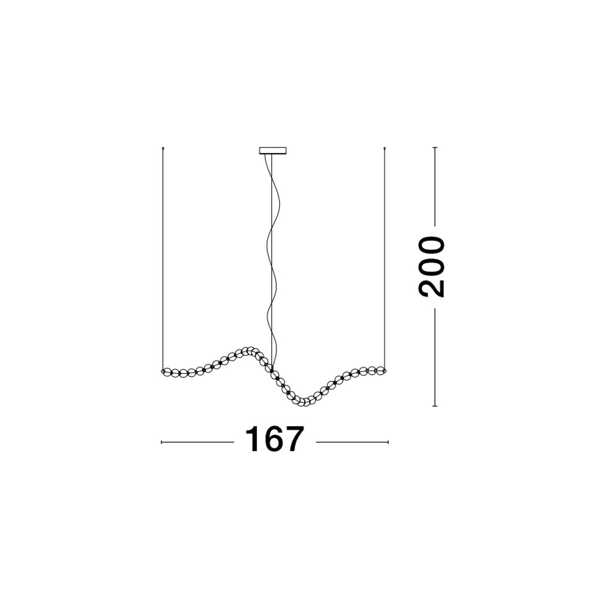 srebrna unikatowa lampa wisząca - nowoczesna ledowa Luces Exclusivas MOCA LE42745