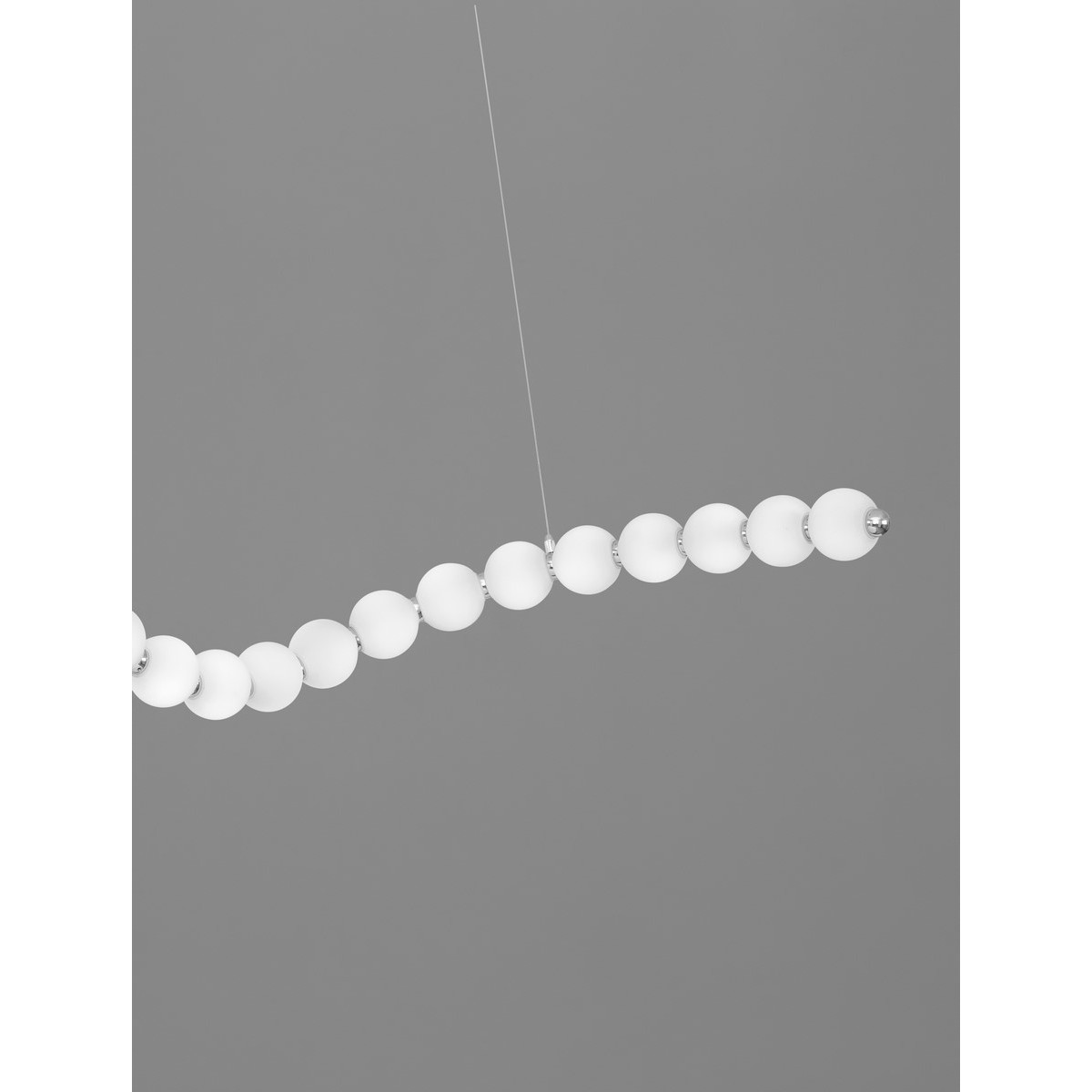 srebrna unikatowa lampa wisząca - nowoczesna ledowa Luces Exclusivas MOCA LE42745