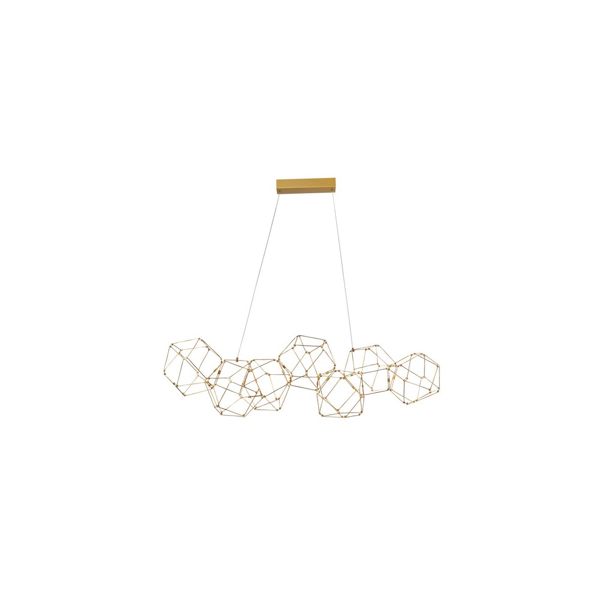 Niecodzienna lampa Luces Exclusivas ASIS LE41325 - kolor lampy - złoty, materiał - metal