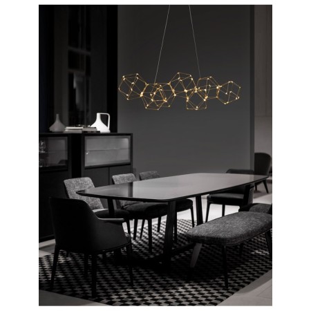 Niecodzienna lampa Luces Exclusivas ASIS LE41325 - kolor lampy - złoty, materiał - metal