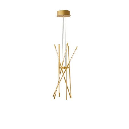 Niecodzienna lampa Luces Exclusivas BELL LE41337 - kolor lampy - złoty, materiał - metal/akryl