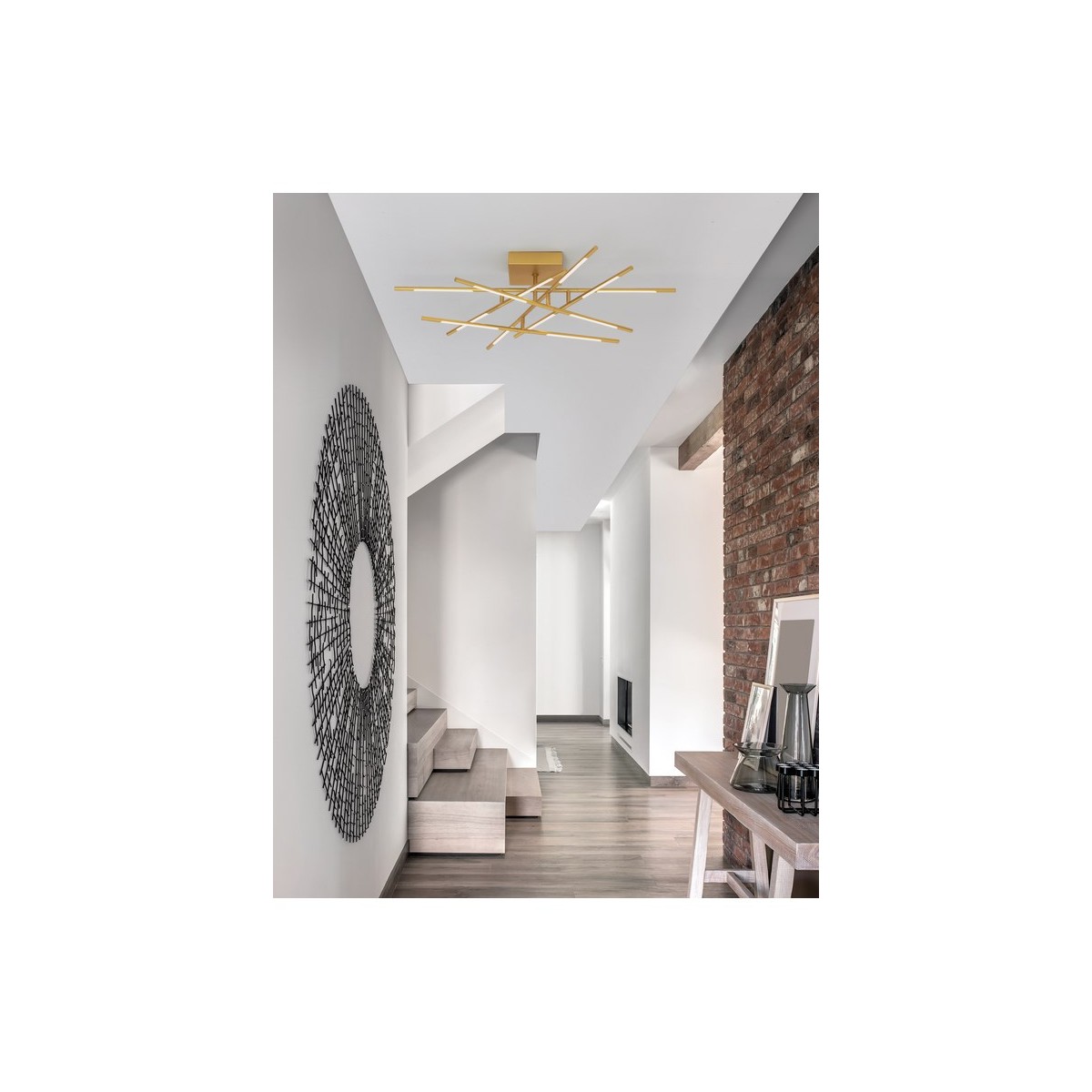 Piękna lampa Luces Exclusivas BELL LE41344 - kolor lampy - złoty, materiał - metal/akryl