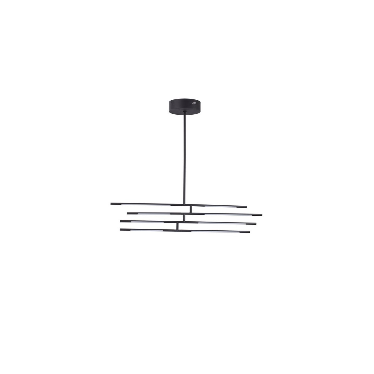 Stylowa lampa Luces Exclusivas BELL LE41346 - kolor lampy - czarny, materiał - metal/akryl