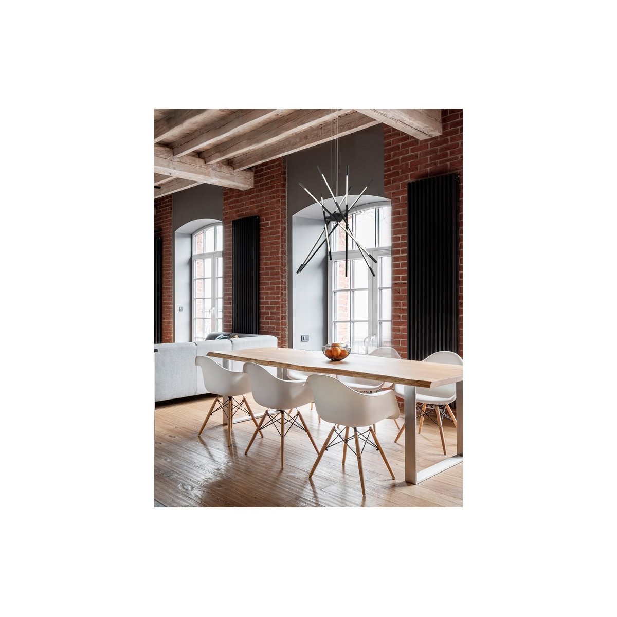 Piękna lampa Luces Exclusivas BELL LE41350 - kolor lampy - czarny, materiał - metal/akryl