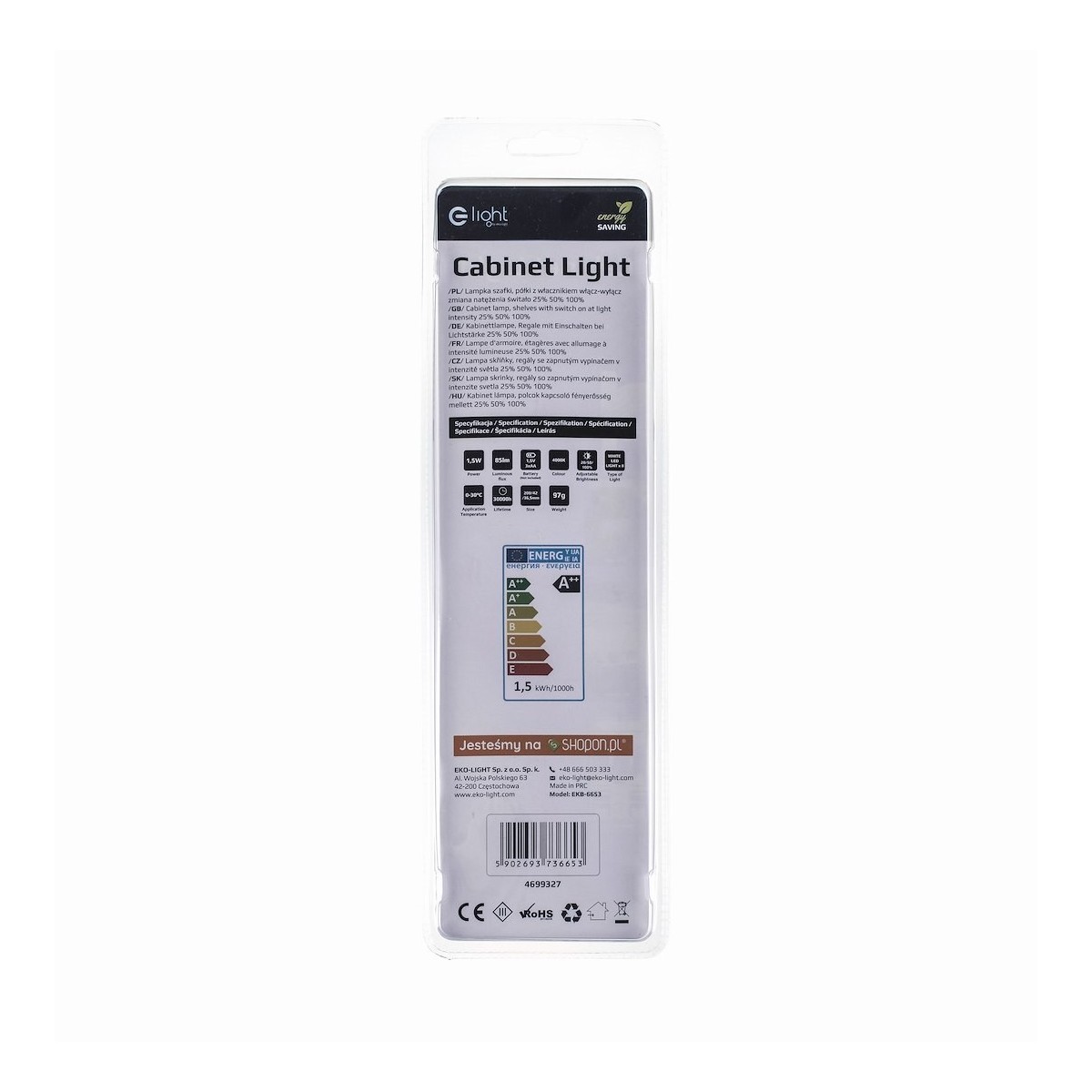 MiLagro MILEKB6653 lampka LED 29 cm