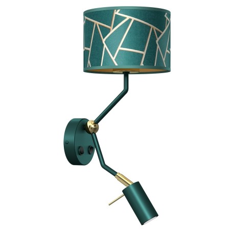 Kinkiet ZIGGY Green Gold 1xE27 mini GU10 MLP7573