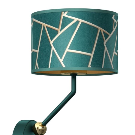 Milagro MLP7573 Kinkiet ZIGGY GREEN Gold/Bottle green  1xE27+1x mini GU10