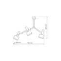 Milagro MLP8677 Lampa sufitowa LINTERNA 3xGX53