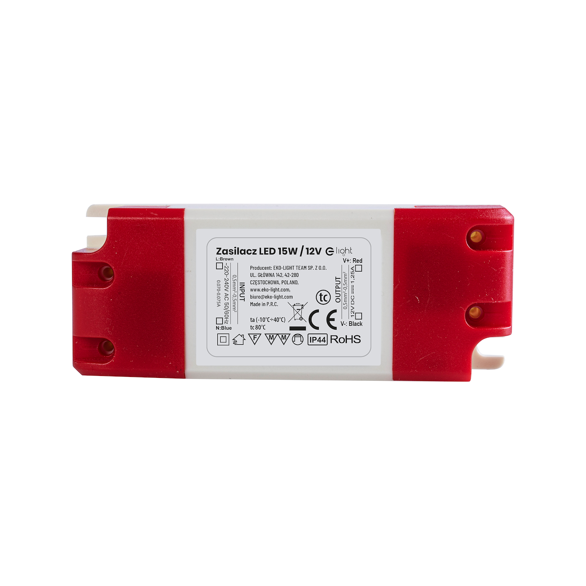 Zasilacz LED 15W IP44 EKZAS0419