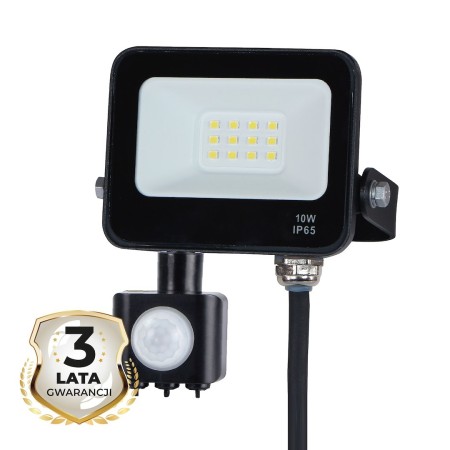 Naświetlacz LED 10W PIR 4000K