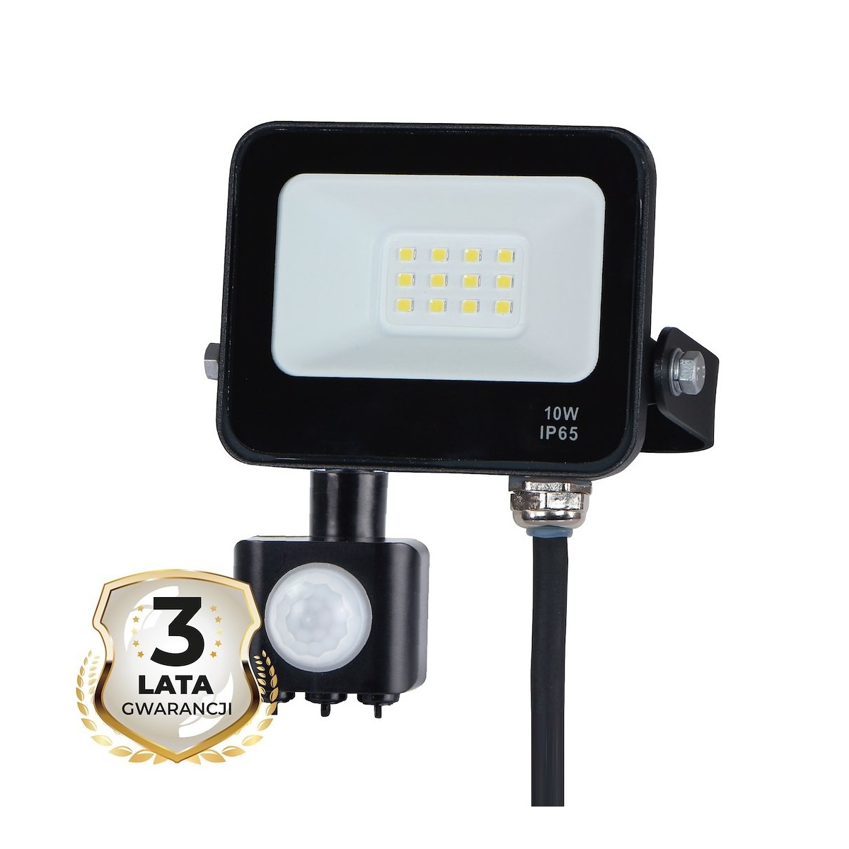 Naświetlacz LED 10W PIR 4000K