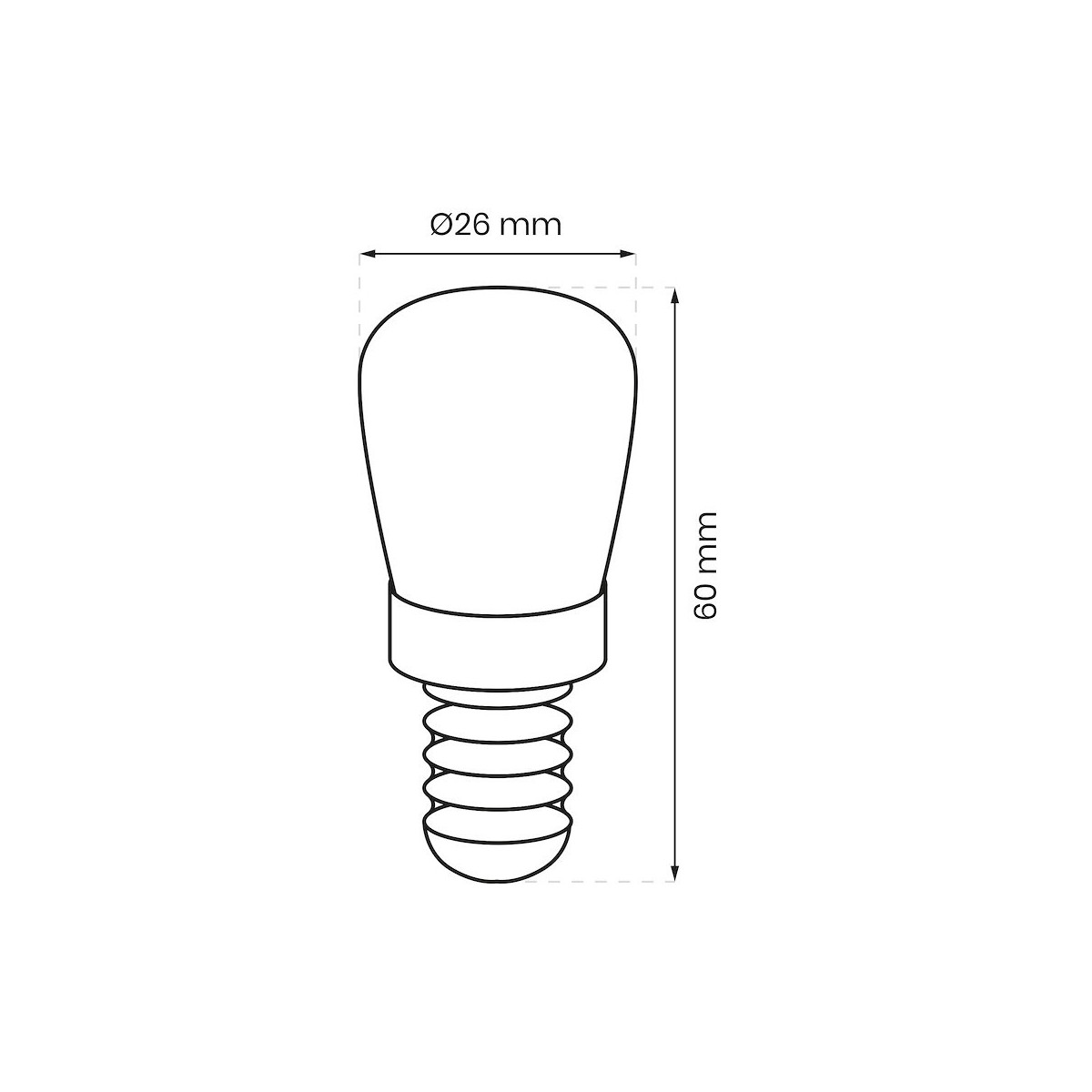 Żarówka LED E14 do lodówki 3W