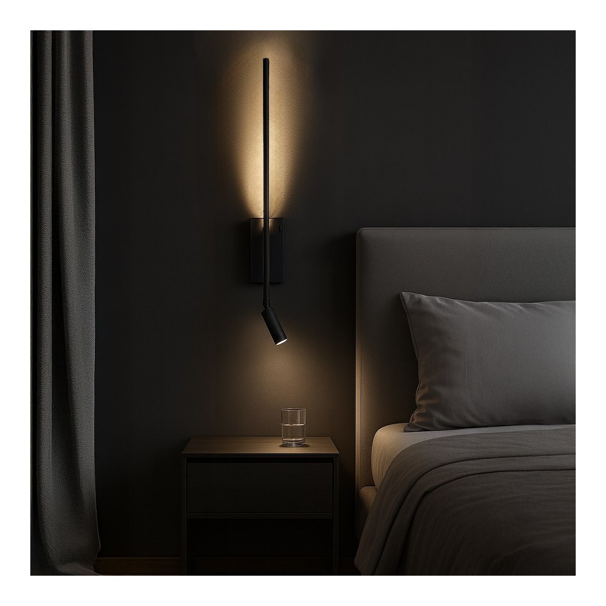 Milagro ML1566 Kinkiet Torch Czarny 6W+3W 4000K