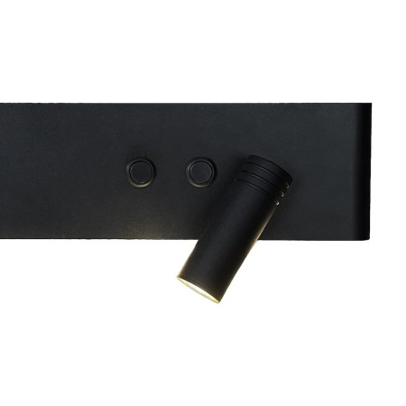 Milagro ML1568 Kinkiet Resort Czarny prawy 10W + 3W LED 4000K