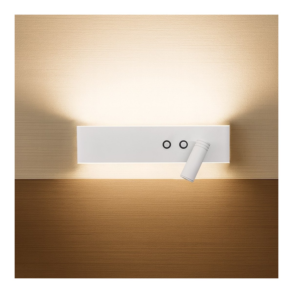 Milagro ML1569 Kinkiet Resort prawy 10W + 3W LED 4000K Biały