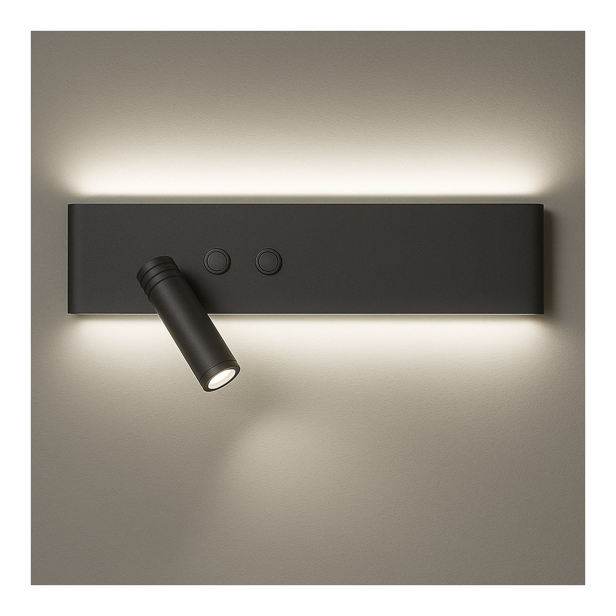 Milagro ML1570 Kinkiet Resort Czarny Lewy 10W + 3W LED 4000K