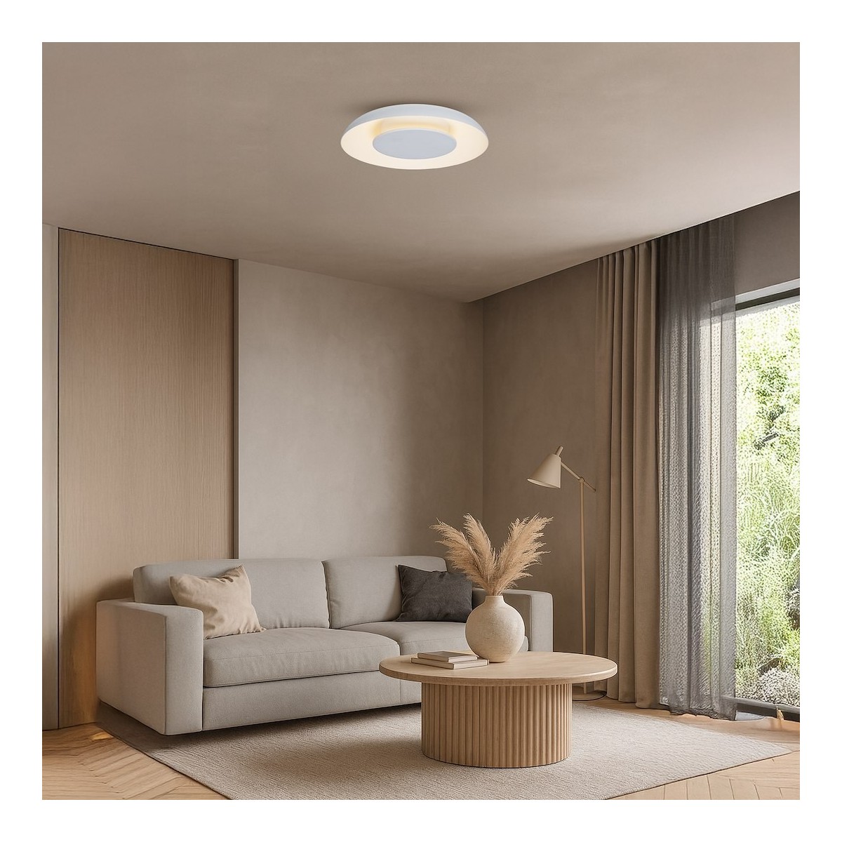 Milagro ML1810 Lampa sufitowa Piattino Biały 30W LED 3000K-4000k-6000K