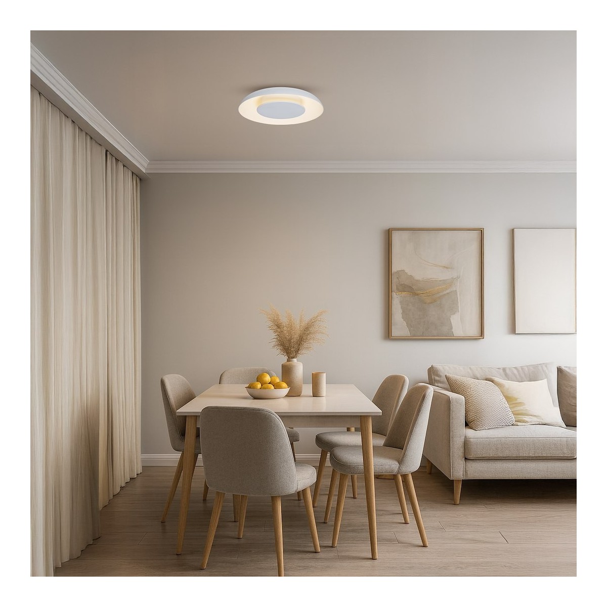 Milagro ML1810 Lampa sufitowa Piattino Biały 30W LED 3000K-4000k-6000K