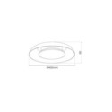 Milagro ML1810 Lampa sufitowa Piattino Biały 30W LED 3000K-4000k-6000K