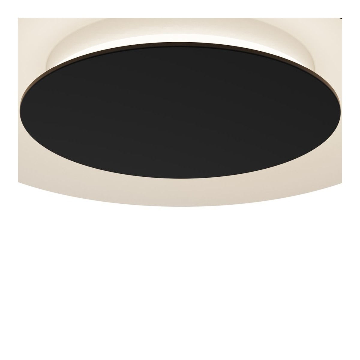 Czarna lampa sufitowa PIATTINO 30W LED 3000K-6000K