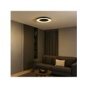 Czarna lampa sufitowa PIATTINO 30W LED 3000K-6000K
