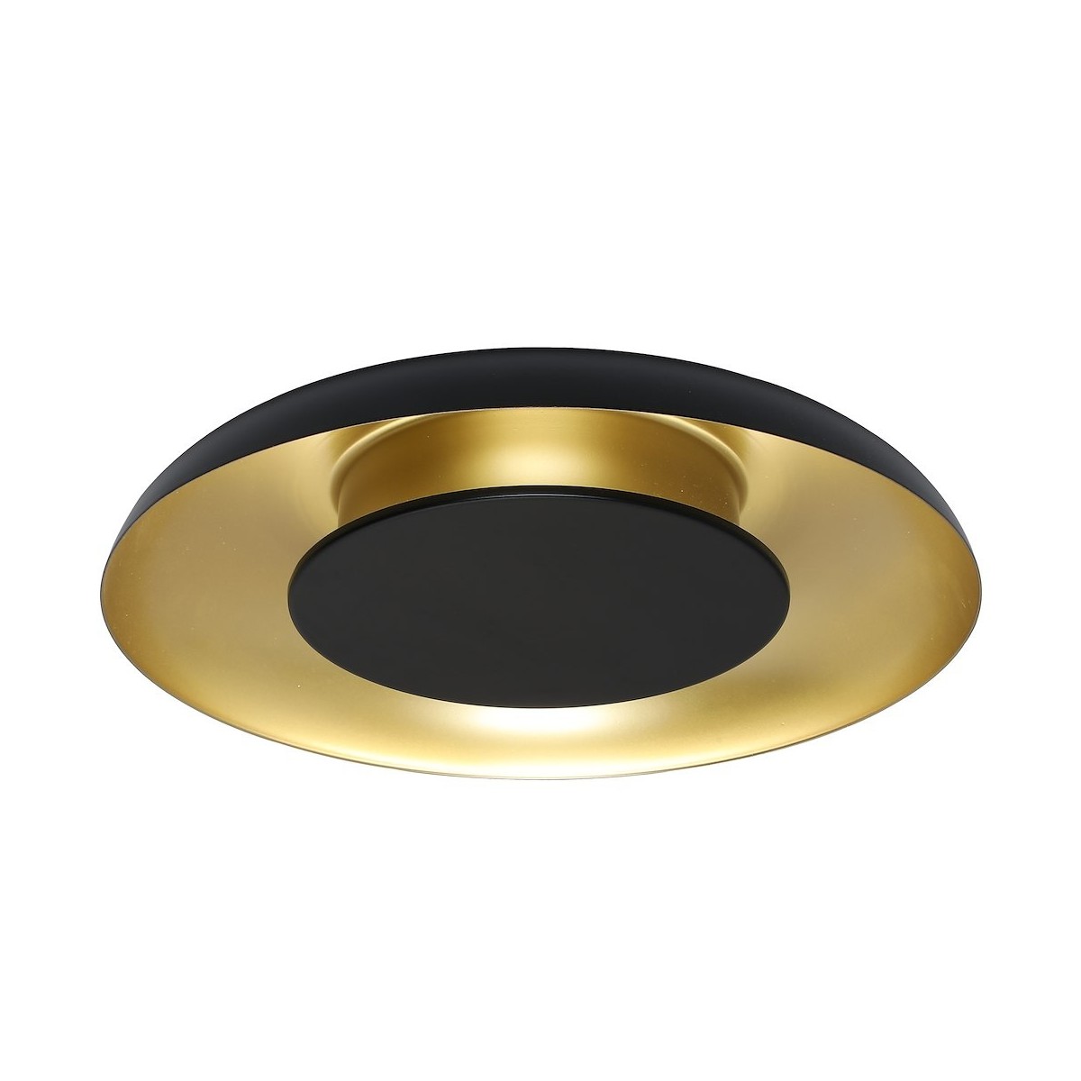 Lampa sufitowa PIATTINO Czarny Złoty LED 30W