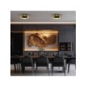 Milagro ML1812 Lampa sufitowa Piattino Czarny Złoty 30W LED 3000K-4000k-6000K