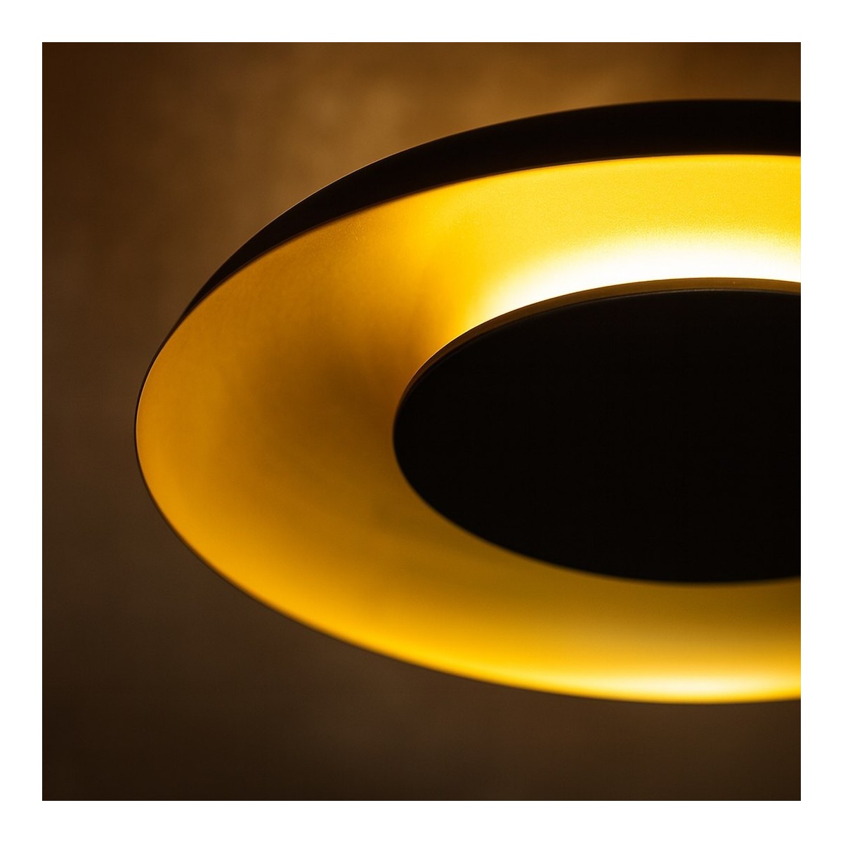 Lampa sufitowa PIATTINO Czarny Złoty LED 30W