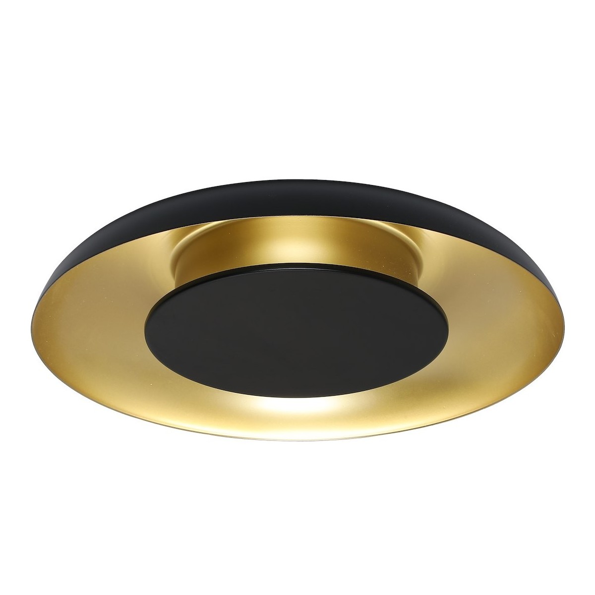 Lampa sufitowa PIATTINO Czarny Złoty LED 30W