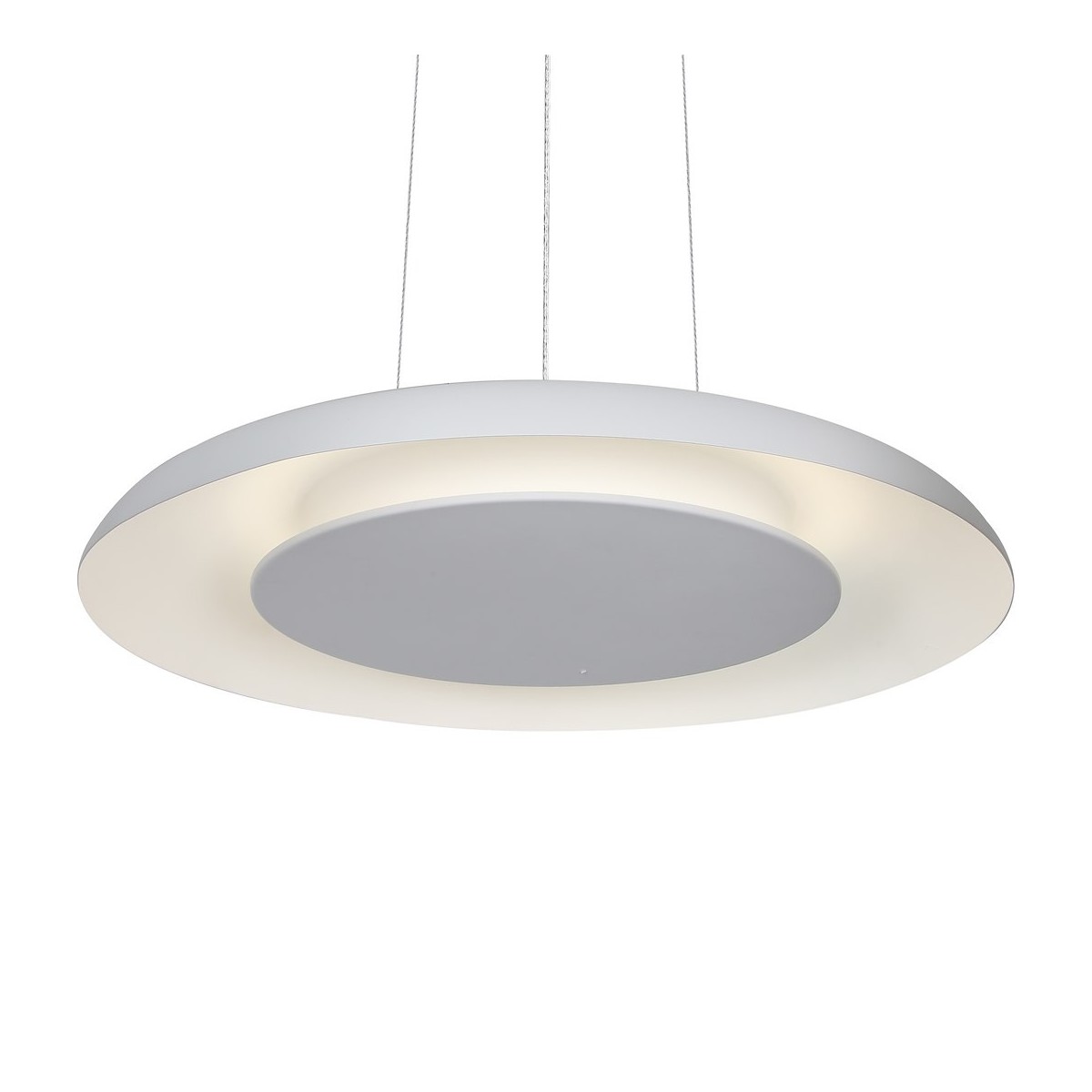 Lampa wisząca PIATTINO Biała 30W LED nowoczesna