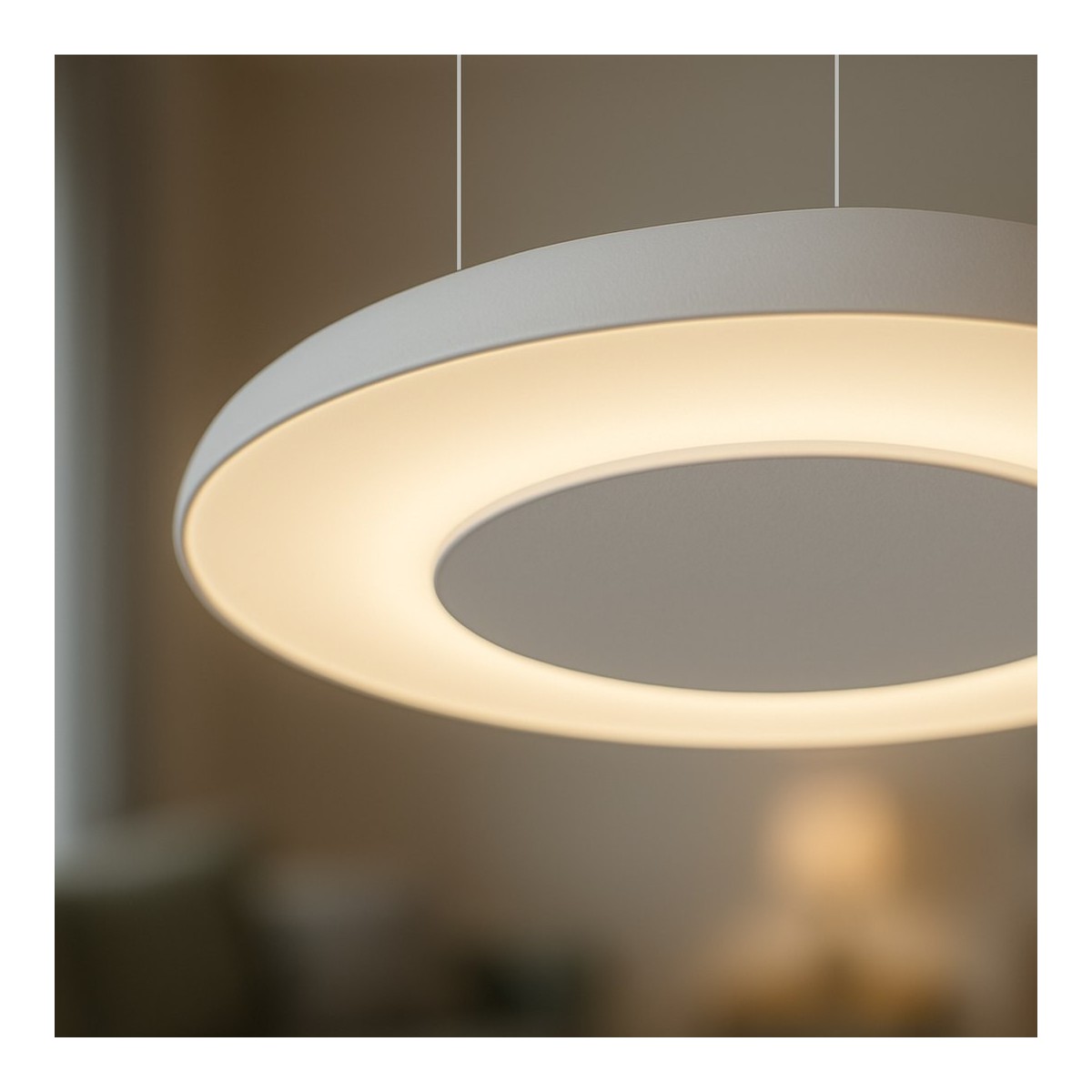 Lampa wisząca PIATTINO Biała 30W LED nowoczesna
