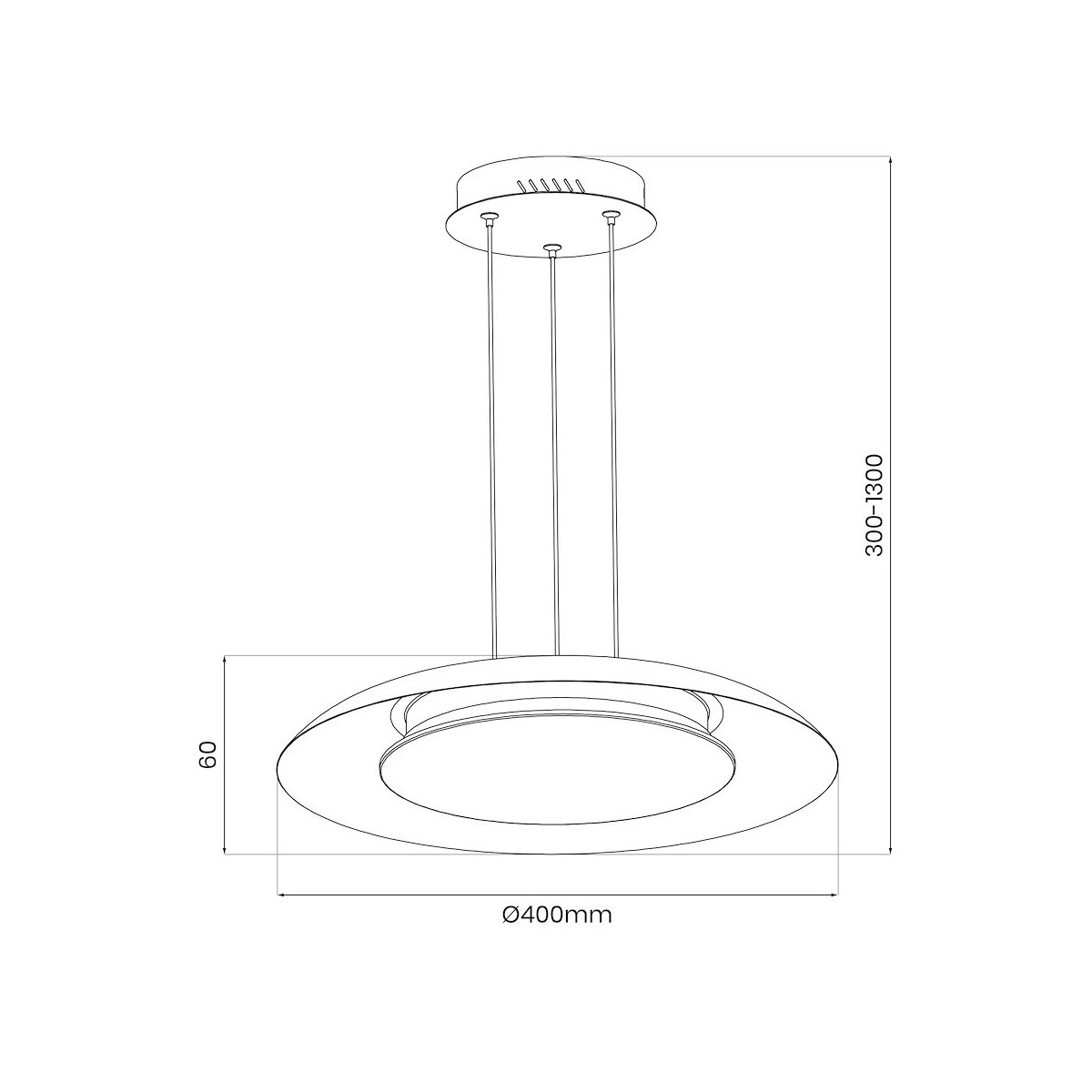 Lampa wisząca PIATTINO Biała 30W LED nowoczesna