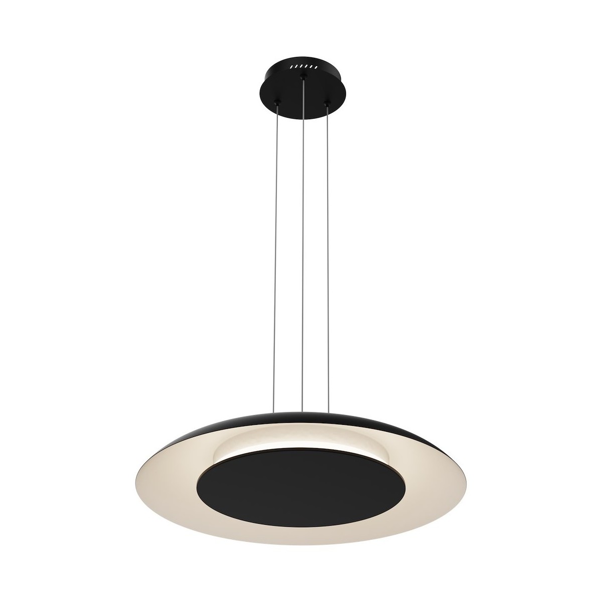 Czarna lampa wisząca PIATTINO LED 30W CCT
