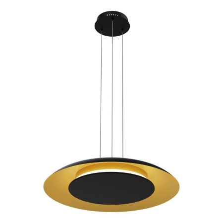 Milagro ML1815 Lampa wisząca Piattino Czarny Złoty 30W LED 3000K-4000k-6000K