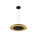 Lampa wisząca PIATTINO Czarny Złoty LED
