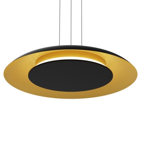 Lampa wisząca PIATTINO Czarny Złoty LED