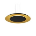 Lampa wisząca PIATTINO Czarny Złoty LED
