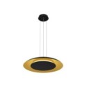 Lampa wisząca PIATTINO Czarny Złoty LED