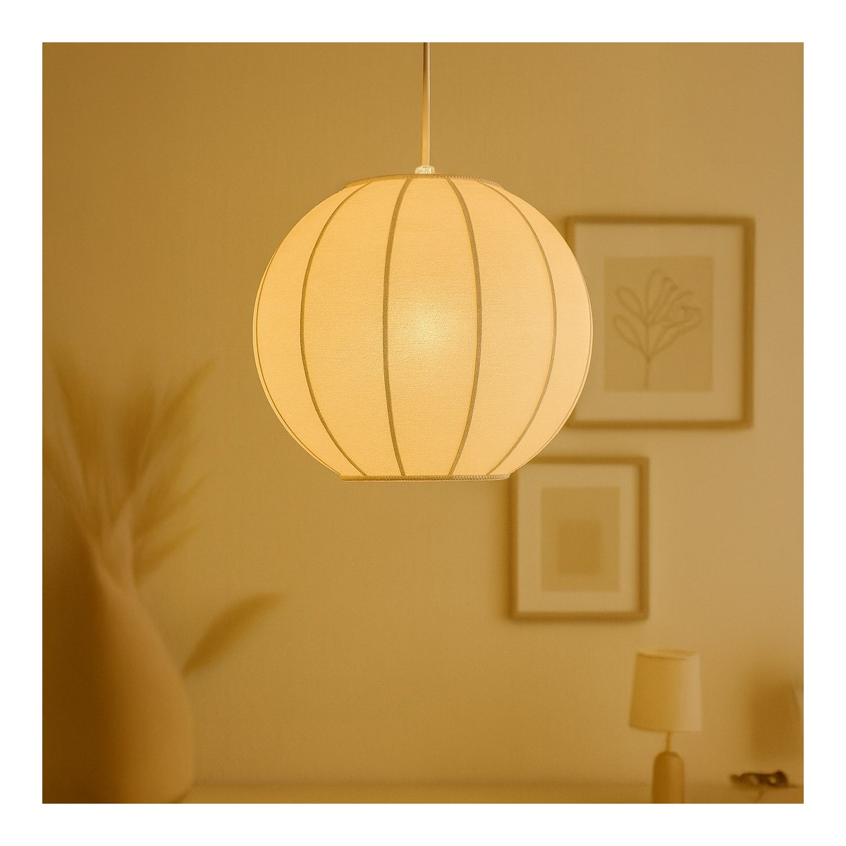 Lampa wisząca DANA White kula 1xE27