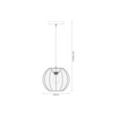 Lampa wisząca DANA White kula 1xE27