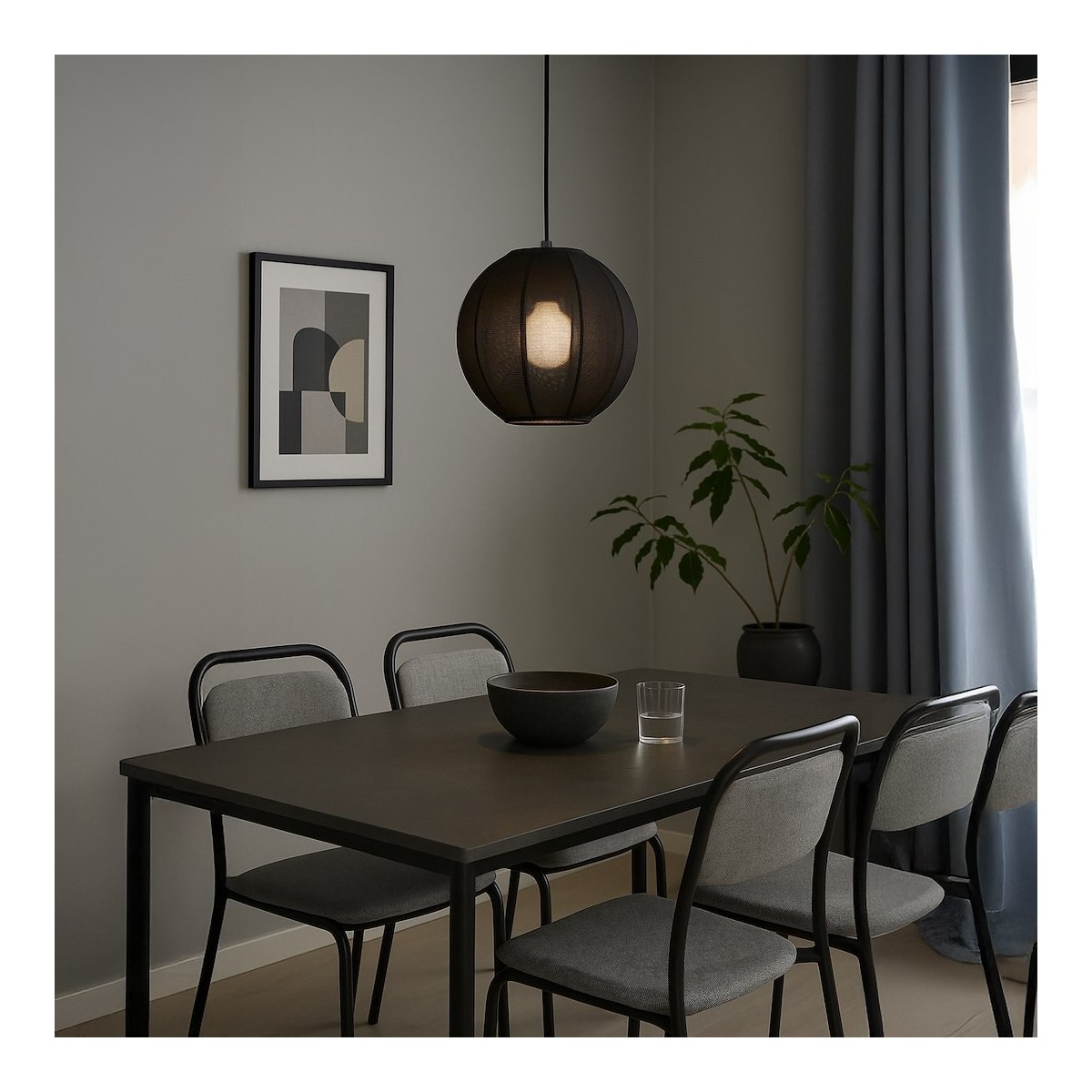 MiLagro DANA ML1806 czarna lampa wisząca loft