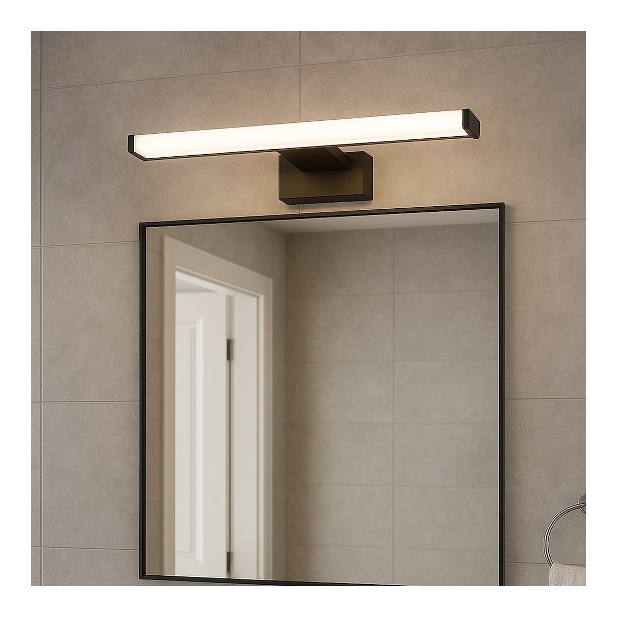 Milagro ML2025 Kinkiet Mirore Czarny 8W 40cm