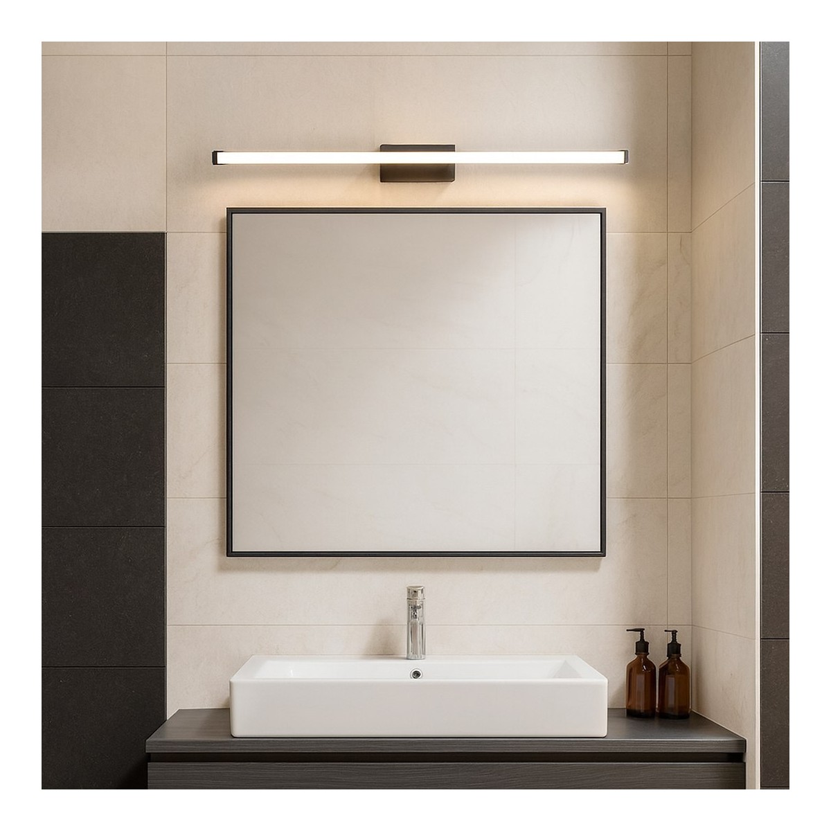 Milagro ML2025 Kinkiet Mirore Czarny 8W 40cm