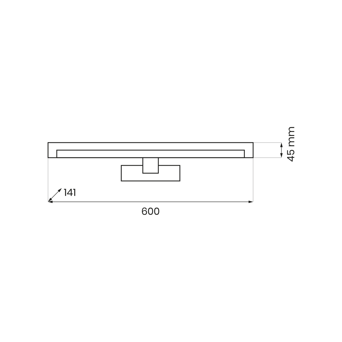 MiLagro MIRORE ML2026 kinkiet LED 60 cm