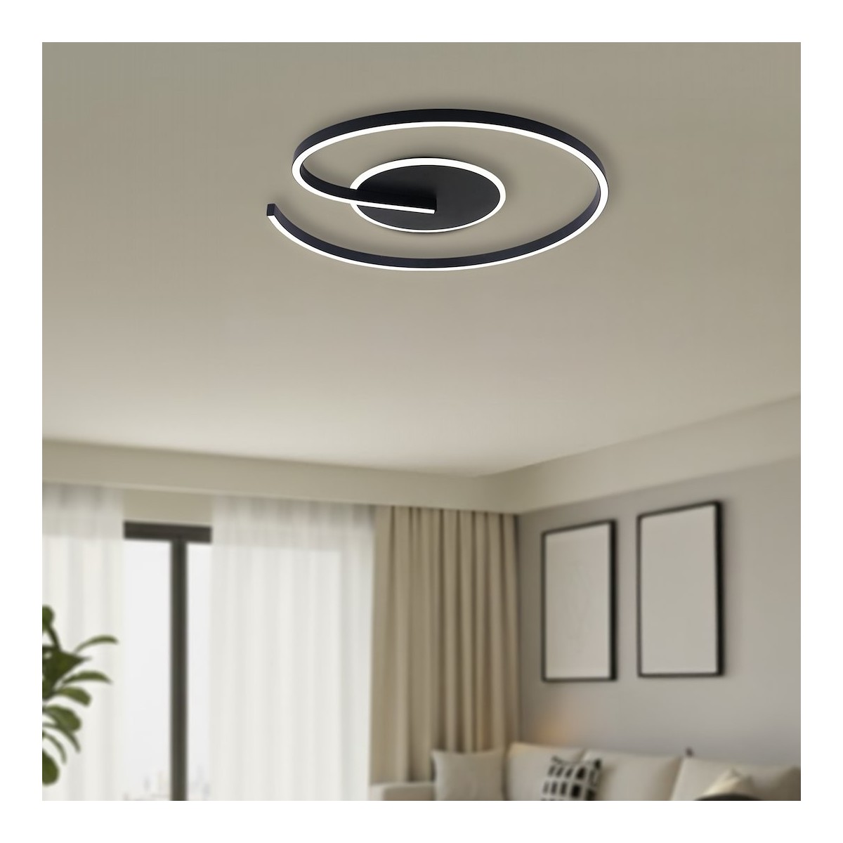 Milagro ML1848 Lampa sufitowa LORENZO BLACK 22W LED