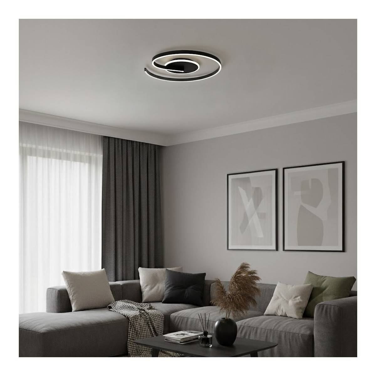 Milagro ML1848 Lampa sufitowa LORENZO BLACK 22W LED