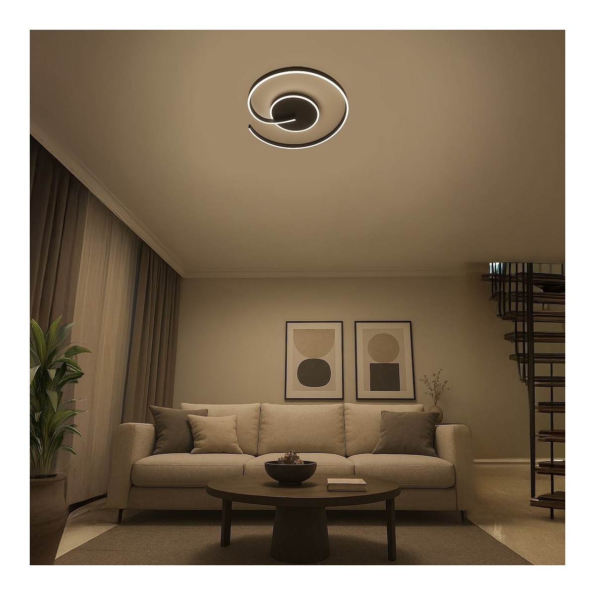 Milagro ML1848 Lampa sufitowa LORENZO BLACK 22W LED