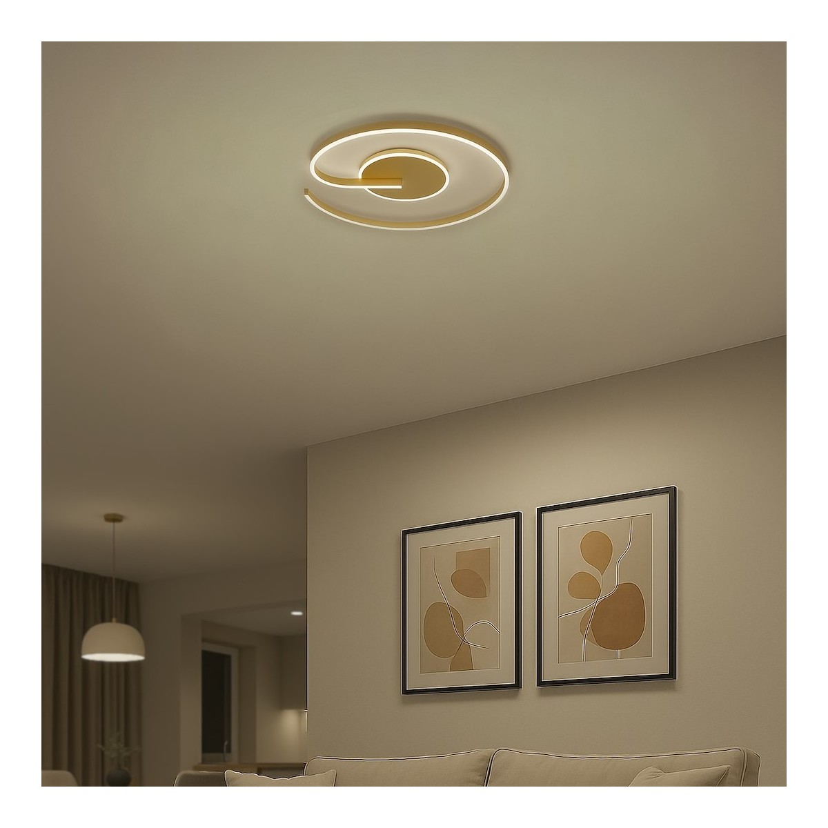 Milagro ML1849 Lampa sufitowa LORENZO GOLD 22W LED