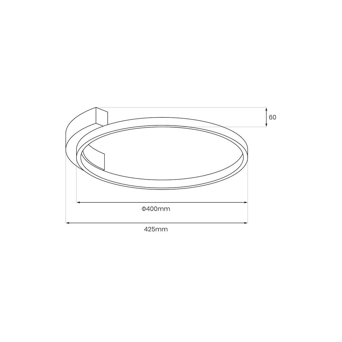 Milagro ML1843 Lampa sufitowa LUNA 18W LED