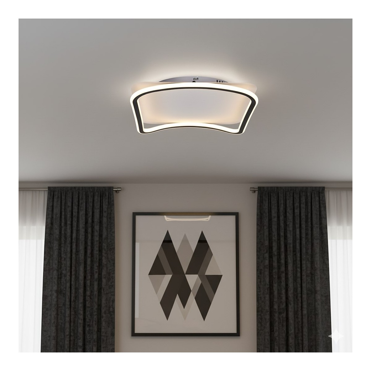 Milagro ML1847 Lampa sufitowa CALI square 30W LED